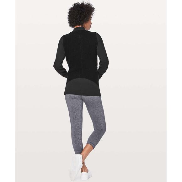 LULULEMON Stand Out Sherpa Jacket Black Sz 6 $148 {3C3} - Picture 3 of 7